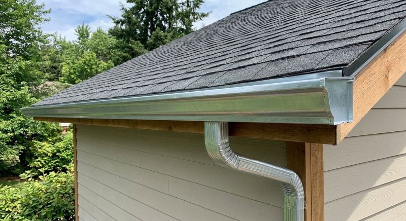 Galvanized Gutter Installation project example